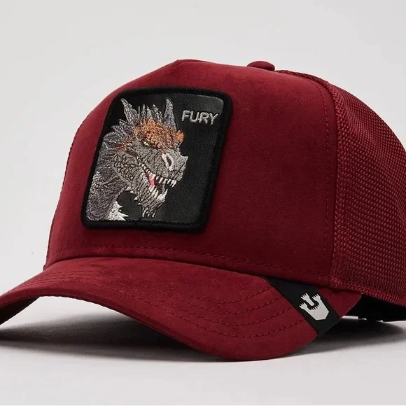 Goorin Bros THE SUEDE RED DRAGONFURY SnapBack Hat/CapNWT AWESOME